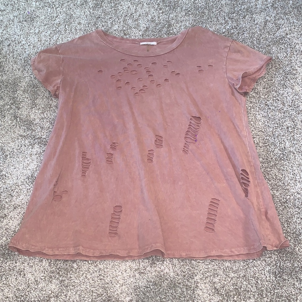 Distressed top size(M)